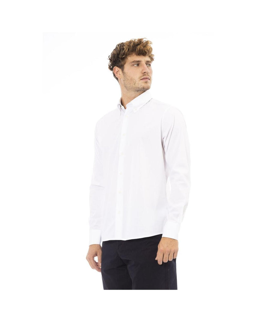 Baldinini Trend Men's White Cotton Shirt - XL