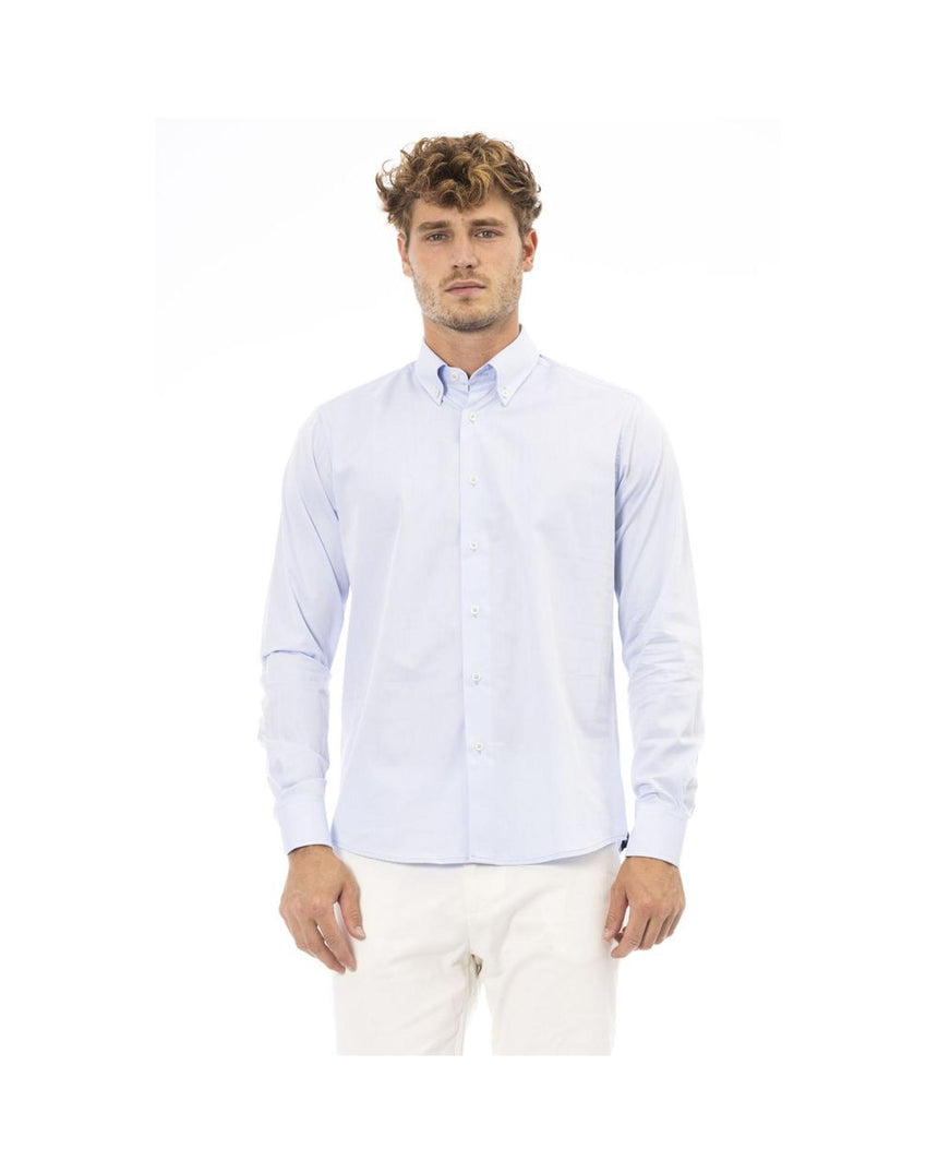 Baldinini Trend Men's Light Blue Cotton Shirt - XL