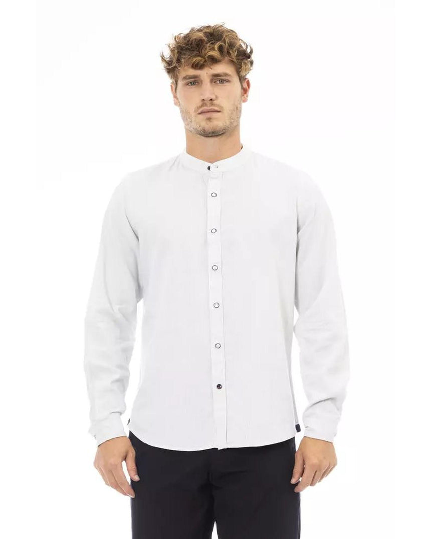 Baldinini Trend Men's White Rayon Shirt - XL