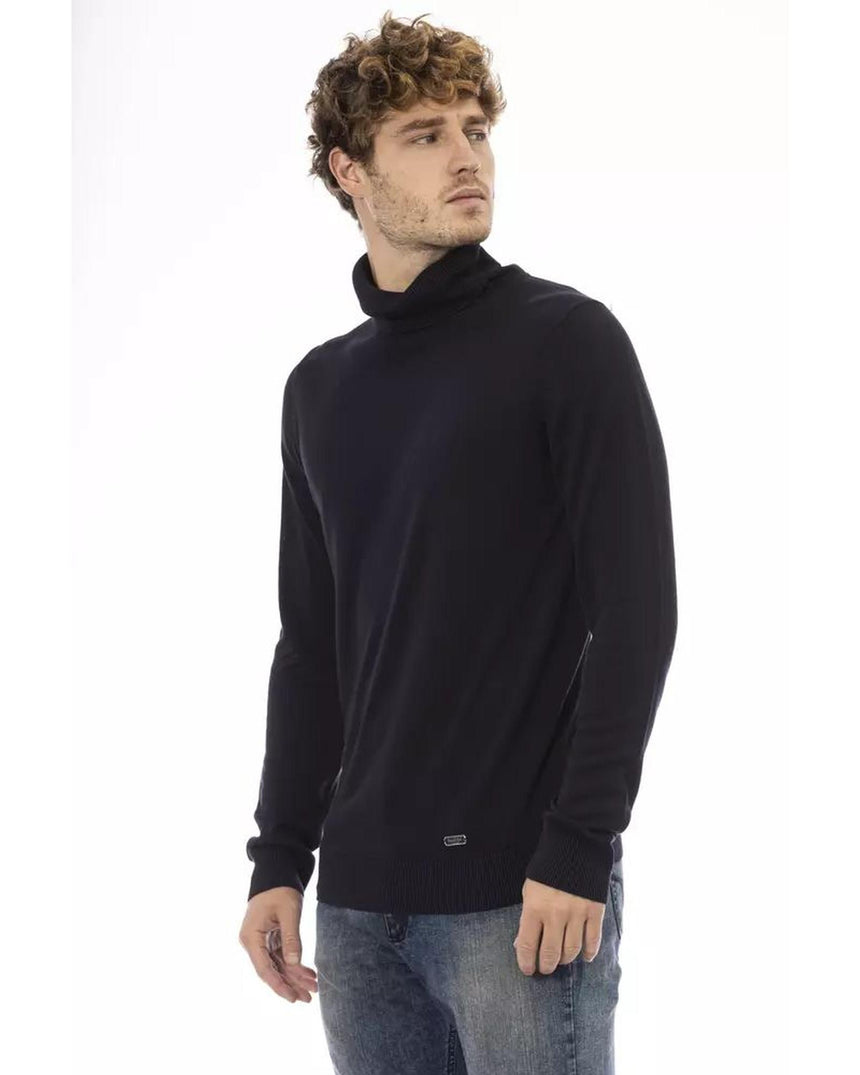 Baldinini Trend Men's Blue Modal Sweater - 52 IT