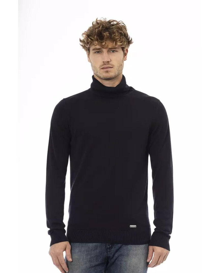 Baldinini Trend Men's Blue Modal Sweater - 54 IT