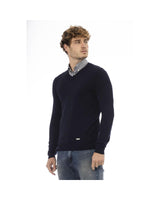 Baldinini Trend Men's Blue Wool Sweater - 56 IT