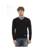 Baldinini Trend Men's Black Wool Sweater - 48 IT