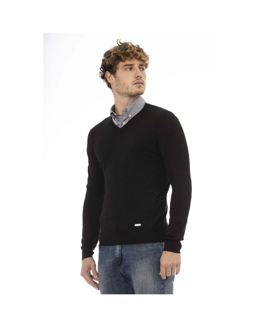 Baldinini Trend Men's Black Wool Sweater - 50 IT