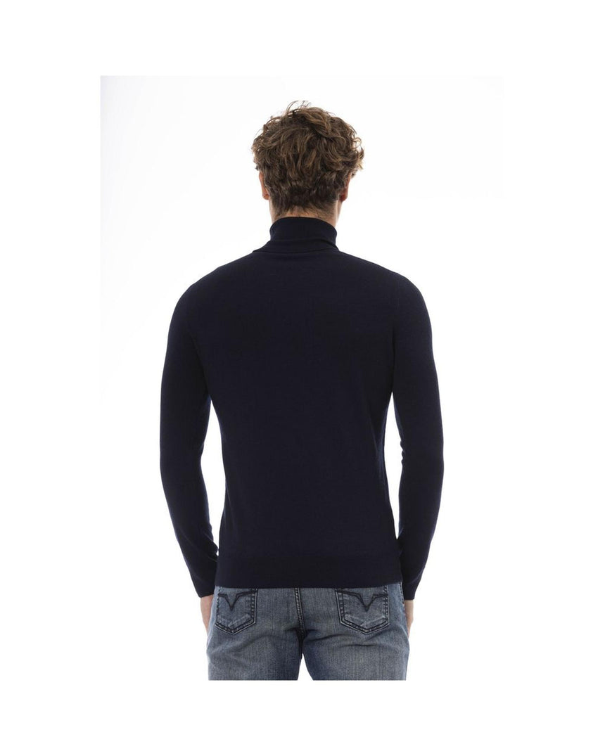 Baldinini Trend Men's Blue Wool Sweater - 48 IT