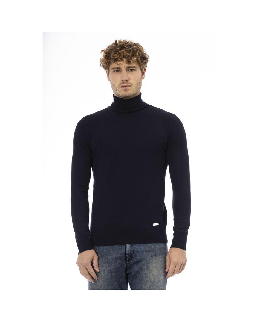 Baldinini Trend Men's Blue Wool Sweater - 56 IT