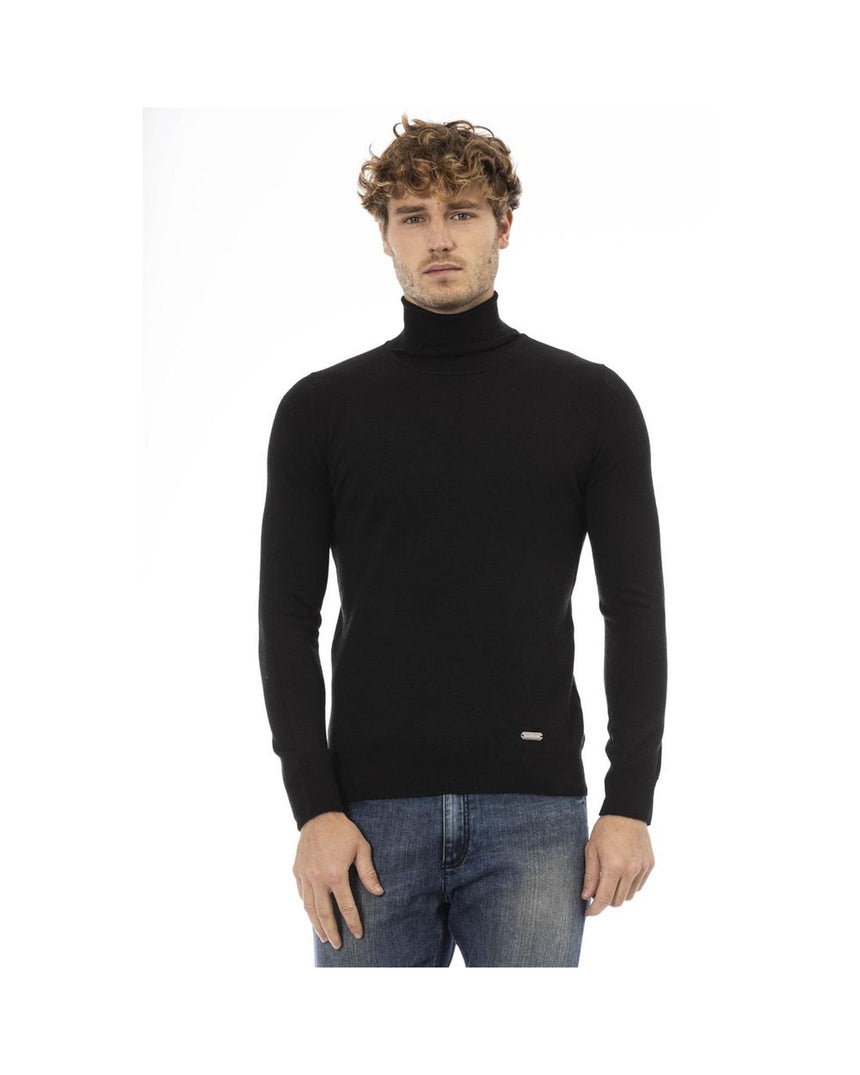 Baldinini Trend Men's Black Wool Sweater - 48 IT