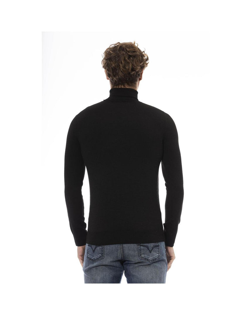 Baldinini Trend Men's Black Wool Sweater - 52 IT