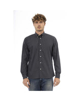 Baldinini Trend Men's Gray Cotton Shirt - 44 IT