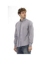 Baldinini Trend Men's Gray Cotton Shirt - 44 IT