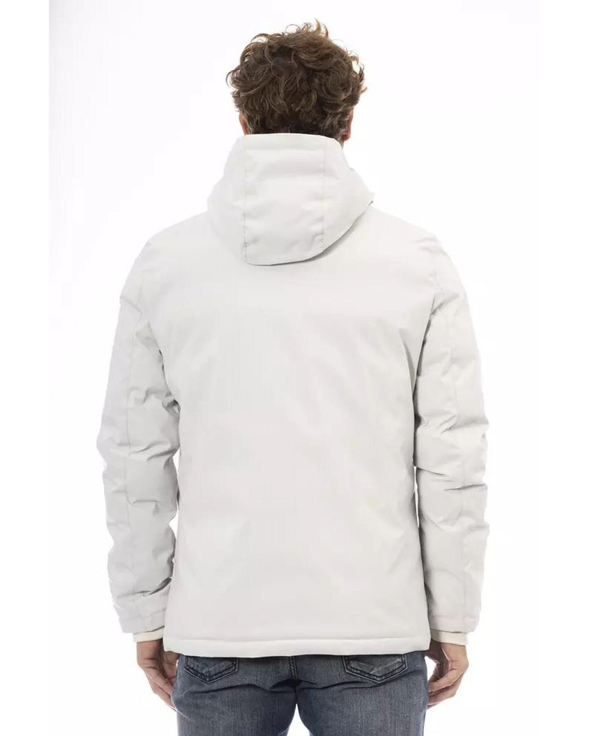 Baldinini Trend Men's White Polyester Jacket - 3XL