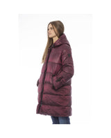 Baldinini Trend Women's Burgundy Nylon Jackets & Coat - M