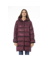 Baldinini Trend Women's Burgundy Nylon Jackets & Coat - 2XL