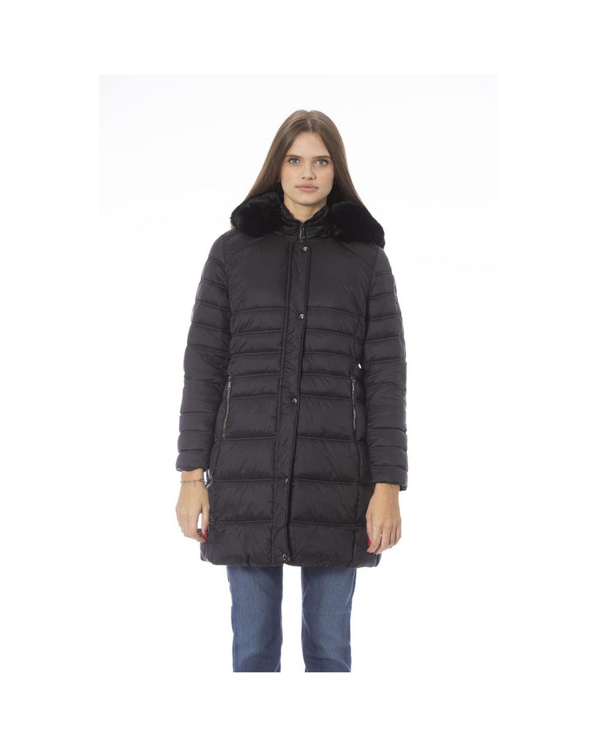 Baldinini Trend Women's Black Polyester Jackets & Coat - M