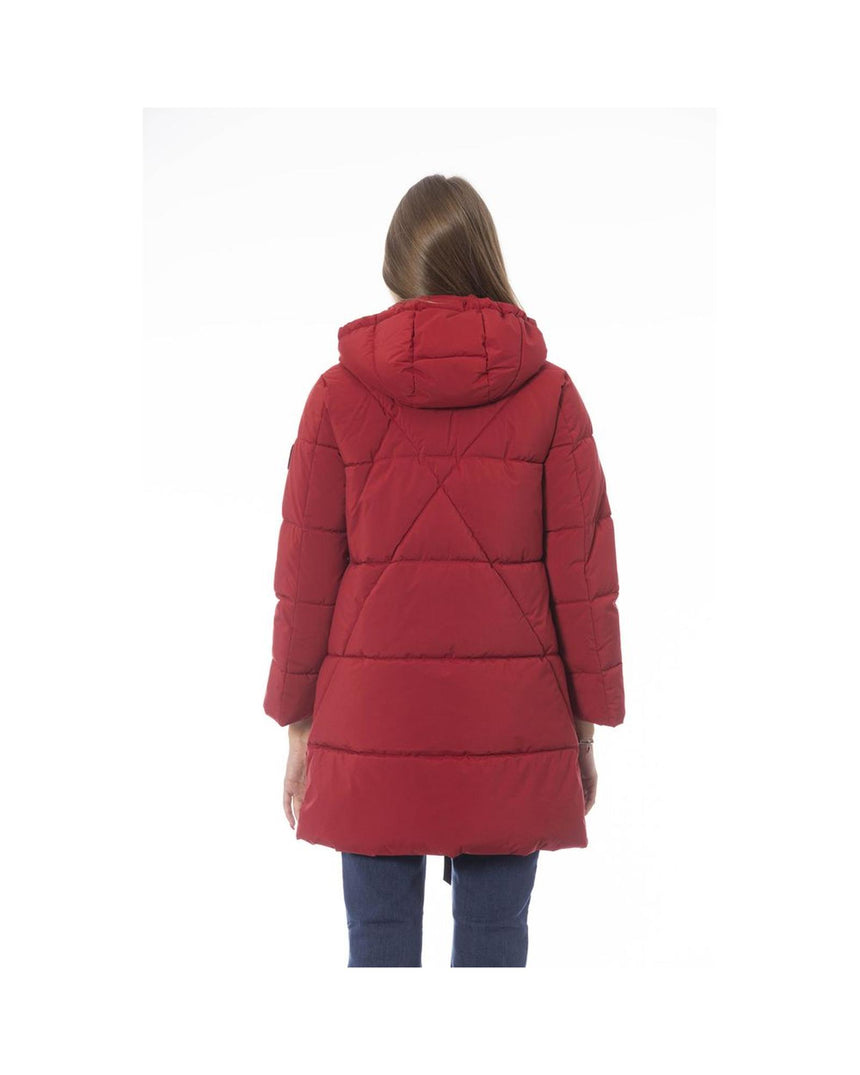 Baldinini Trend Women's Red Polyester Jackets & Coat - XL