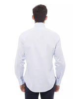 Billionaire Italian Couture Men's Light Blue Cotton Shirt - 44 IT