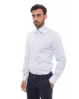 Billionaire Italian Couture Men's Light Blue Cotton Shirt - XL