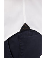 Embroidered Monogram Medium Fit Shirt with Leaf Collar 41 IT Men