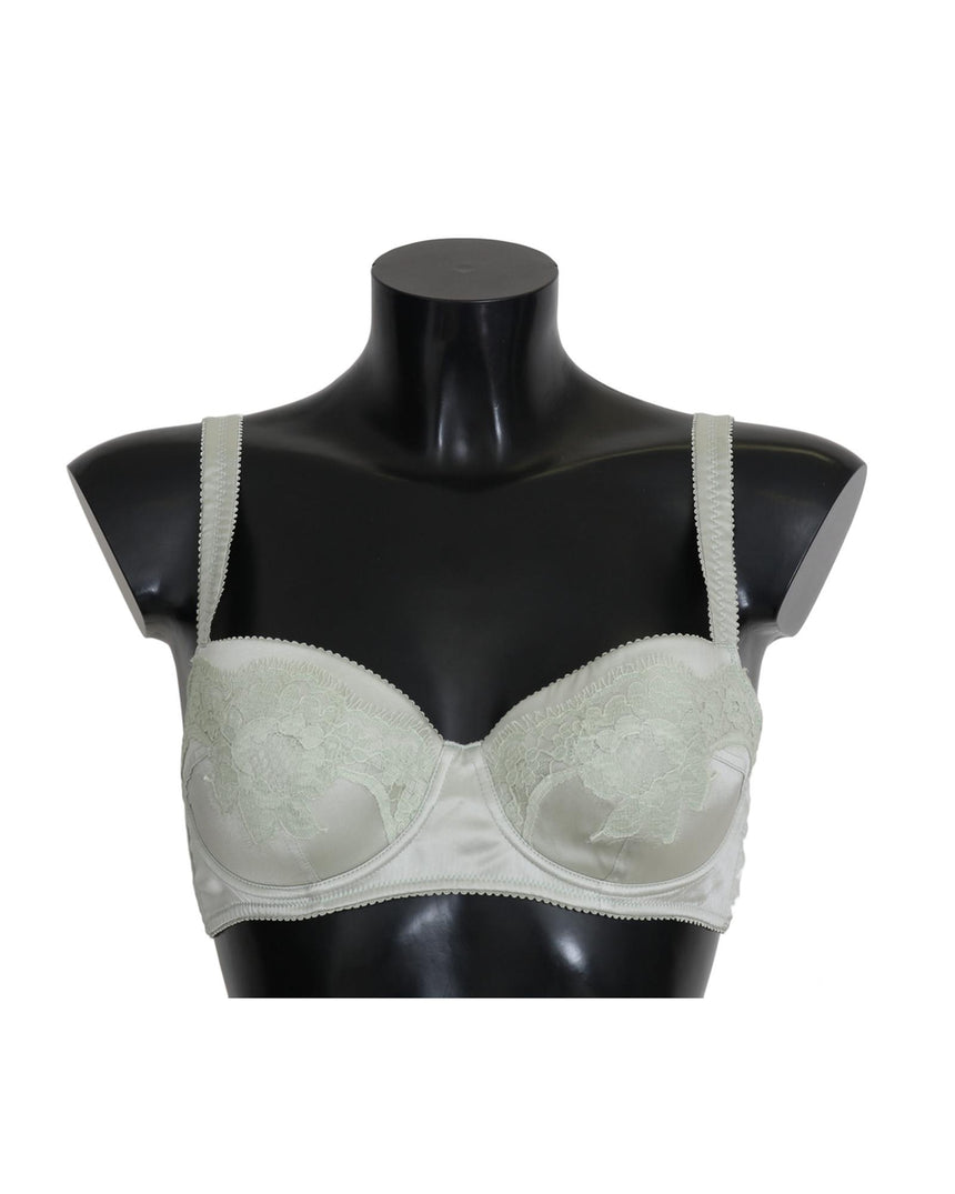 Gorgeous Floral Lace Silk Stretch Balconcino Bra - Dolce & Gabbana 3 IT Women