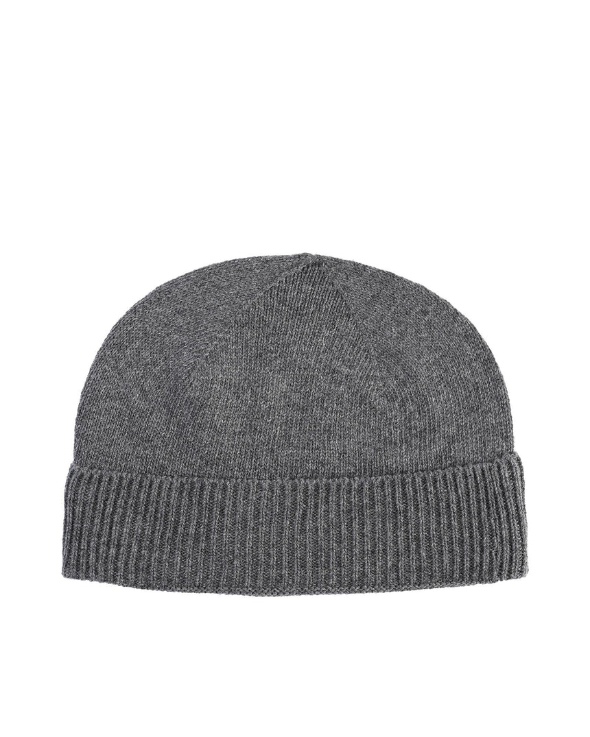 Crown of Edinburgh Cashmere Women's Cashmere Womens Classic Beanie in Grey - One Size