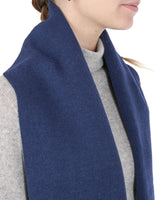 Crown of Edinburgh Cashmere Women's Elegant Cashmere Womens Scarf in Royal Blu - One Size