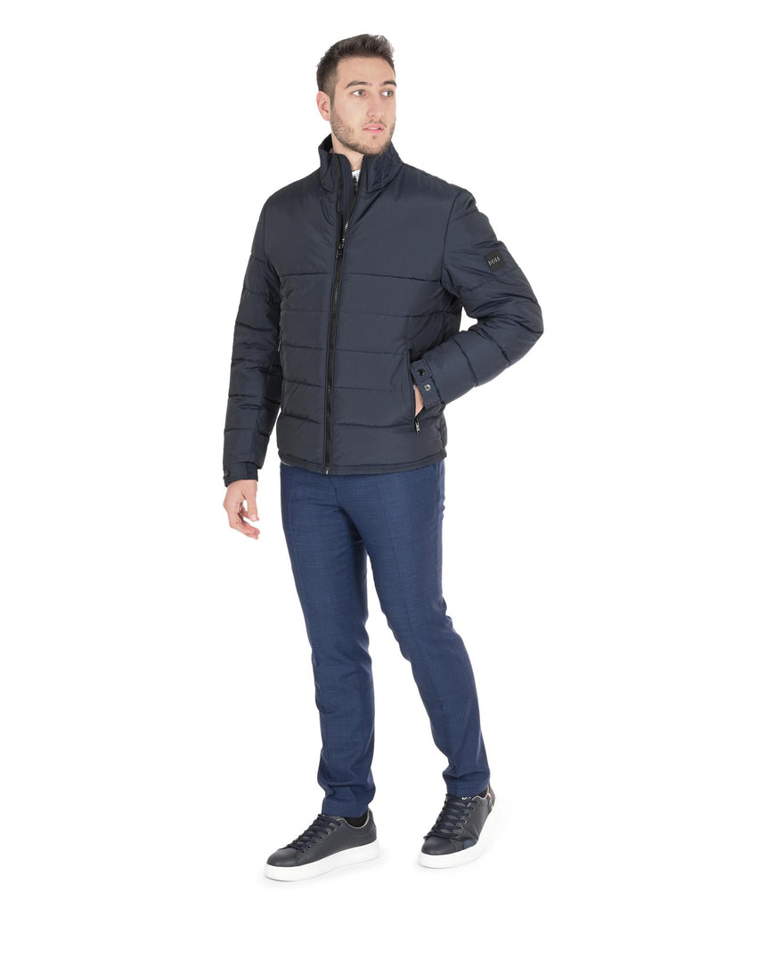 Hugo Boss Men's Dark Blue Polyester Outerwear in Dark blue - 46 EU