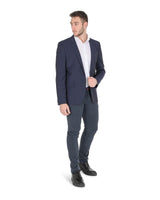 Hugo Boss Men's Dark Blue Wool Blend Jacket in Dark blue - 106 cm