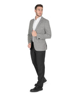 Hugo Boss Men's Virgin Wool Blend Jacket in Grey - 48 EU