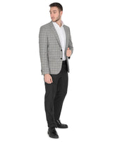 Hugo Boss Men's Virgin Wool Blend Jacket in Grey - 48 EU