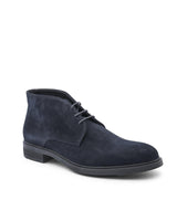 Hugo Boss Men's Dark Blue Calfskin Ankle Boot in Dark blue - 8 UK