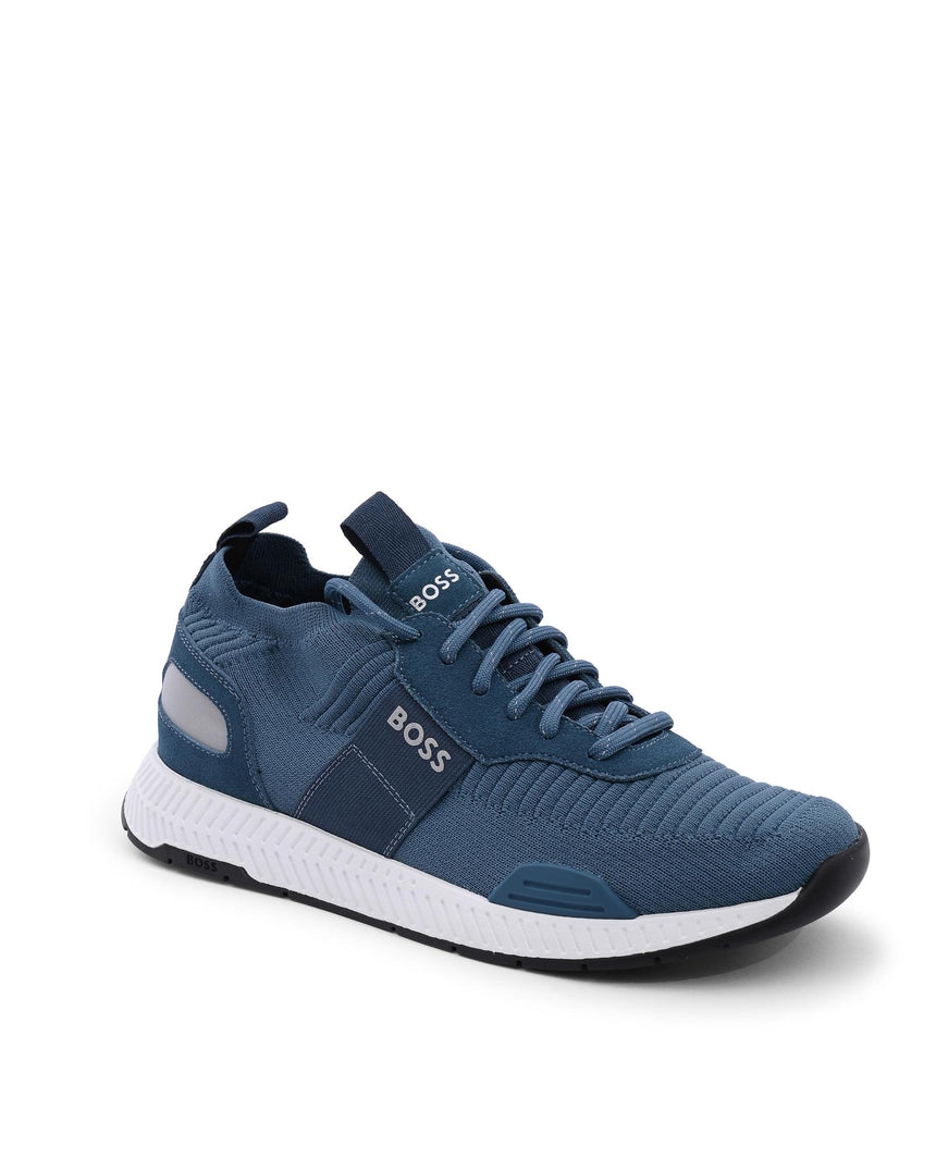 Hugo Boss Men's Turquoise Aqua Thermoplastic Sneaker in Turquoise - 41 EU