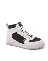 Hugo Boss Men's Calfskin High Top Sneakers with Rubber Sole in Beige - 42 EU