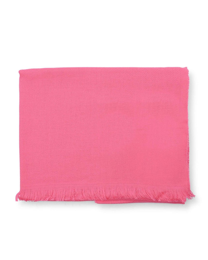 Hugo Boss Women's Virgin Wool and Silk Scarf in Rose - One Size