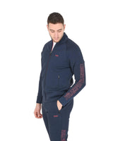 Hugo Boss Men's Navy Cotton Blend Sweatshirt in Navy blue - M