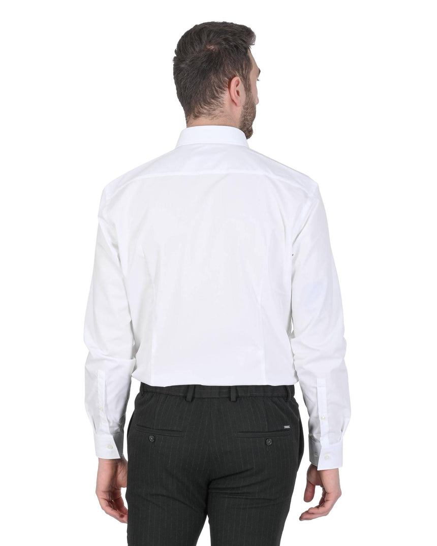 Hugo Boss Men's Cotton Mens Shirt in White - 41 EU