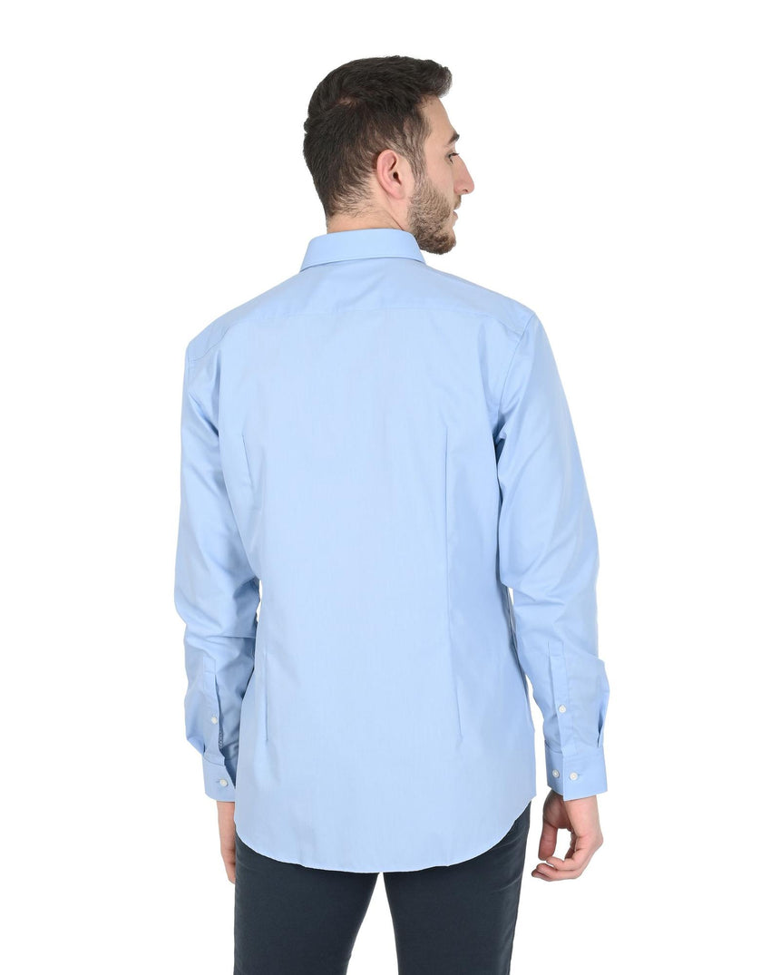 Hugo Boss Men's Light Blue Cotton Shirt in Sky blue - 39 EU