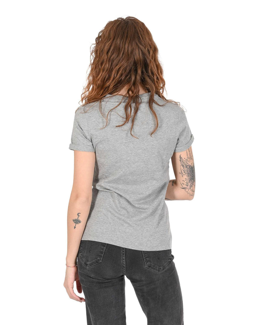 Hugo Boss Women's Cotton Medium Grey Womens T-Shirt in Grey - S