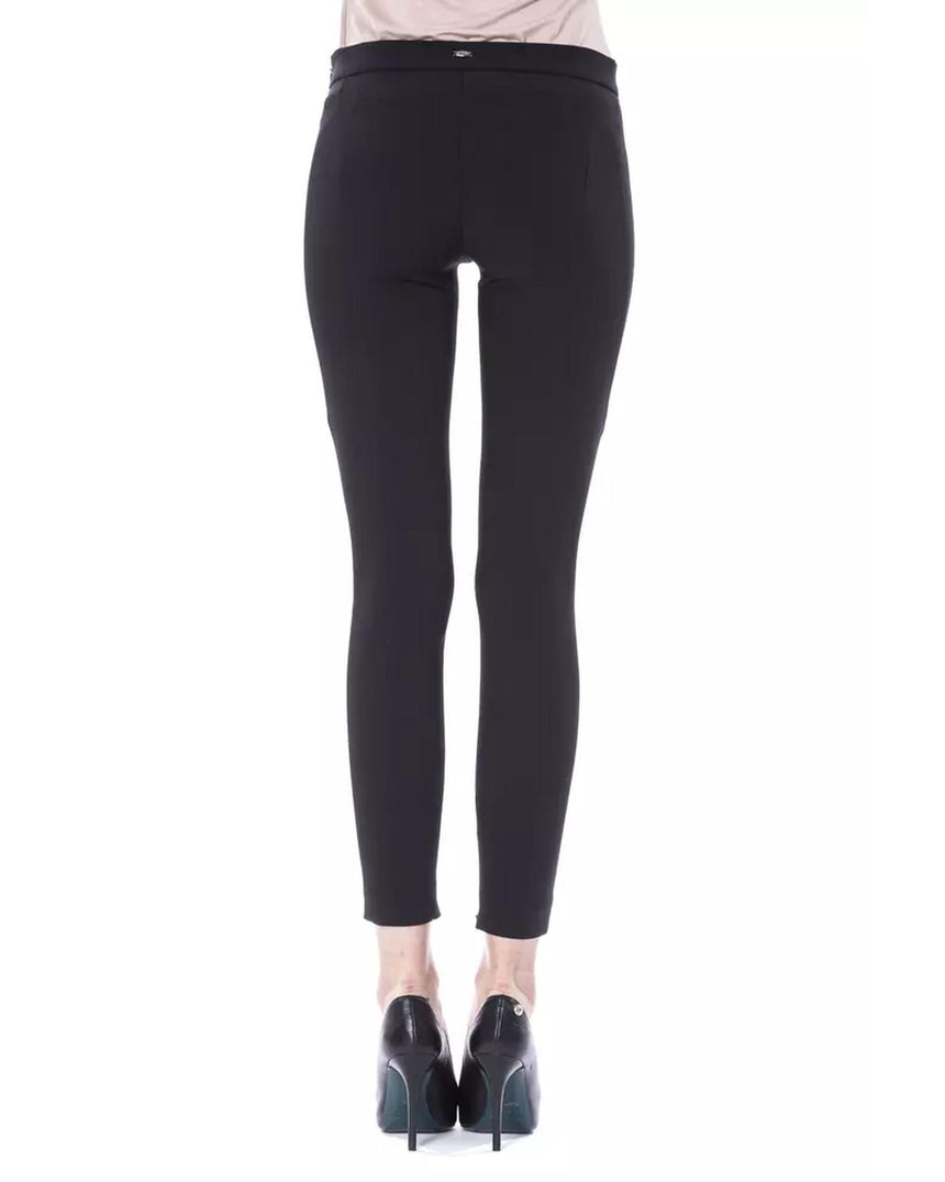 Lateral Closure Skinny Pants with Frontal Application 38 IT Women