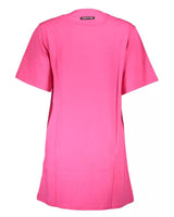 Cavalli Class Women's Pink Cotton Dress - XL