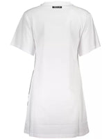 Cavalli Class Women's White Cotton Dress - M