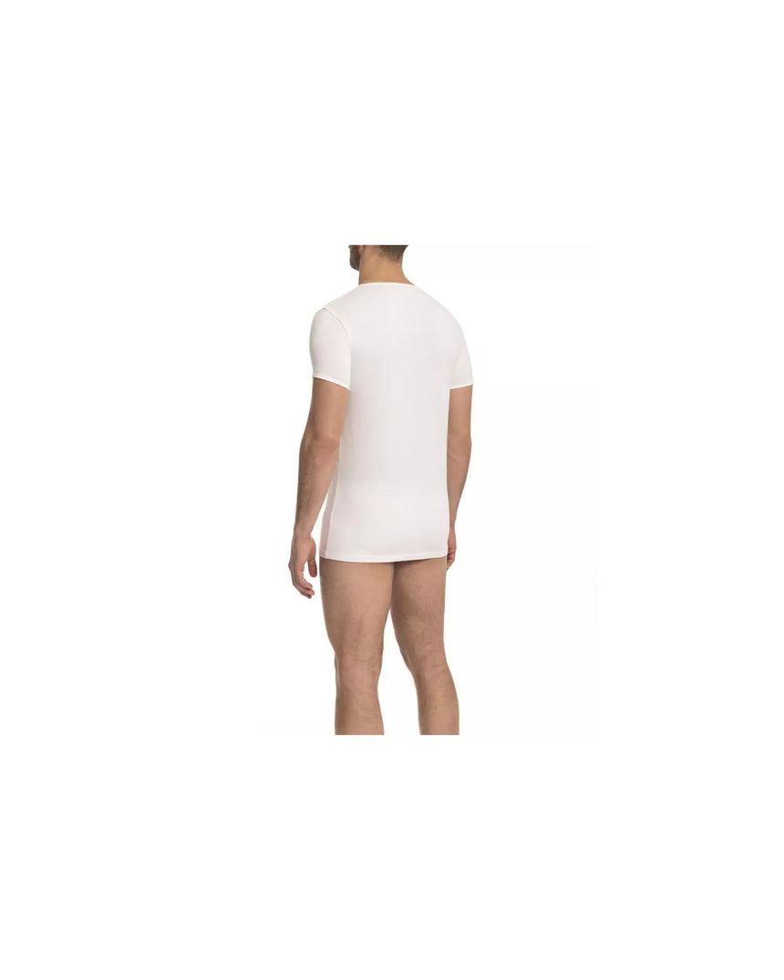 Cavalli Class Men's White Cotton T-Shirt - L