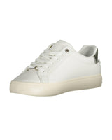 Calvin Klein Women's White Polyester Sneaker - 38 EU