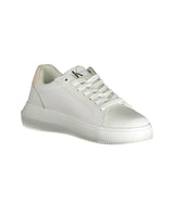 Calvin Klein Women's White Polyester Sneaker - 40 EU