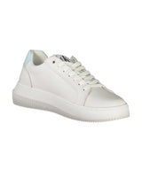 Calvin Klein Women's White Polyester Sneaker - 37 EU