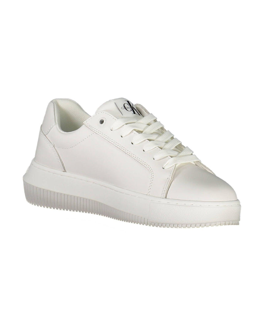 Calvin Klein Women's White Polyester Sneaker - 41 EU