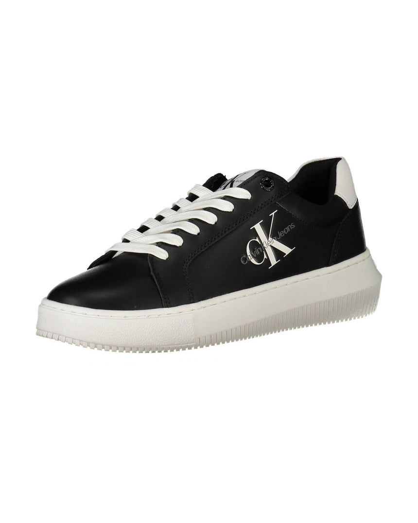 Calvin Klein Women's Black Polyester Sneaker - 36 EU