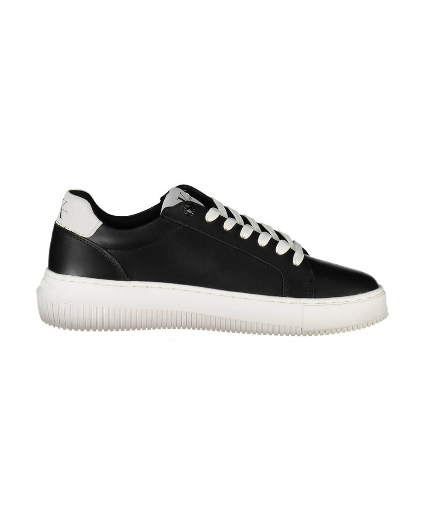 Calvin Klein Women's Black Polyester Sneaker - 38 EU