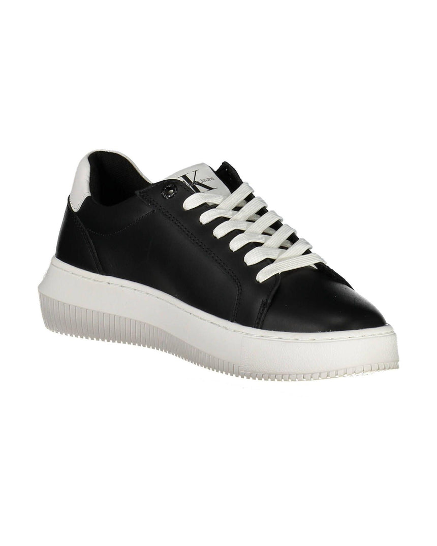 Calvin Klein Women's Black Polyester Sneaker - 39 EU