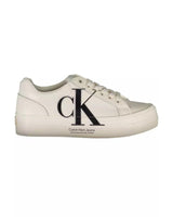 Calvin Klein Women's White Polyester Sneaker - 39 EU