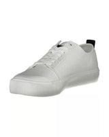 Calvin Klein Men's White Cotton Sneaker - 43 EU